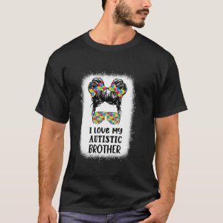 Camiseta Irmão Autismo Espaço Bun Conscientização do Autism