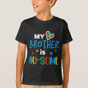 Camiseta Irmão autista é incrível conscientização asd crian