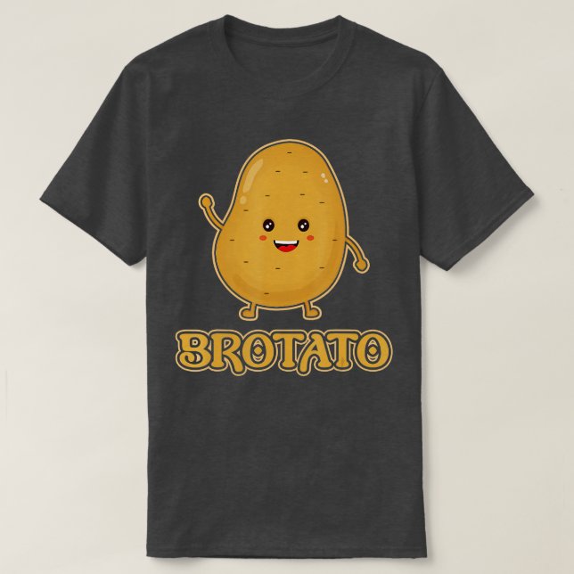 Camiseta Irmão Brotato e Amizade de Batata (Frente do Design)