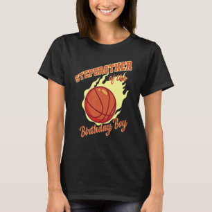 Camiseta Irmão-Cérebro Da Família Birthday Boy Basball
