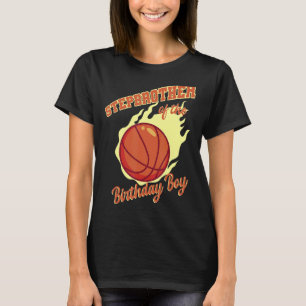 Camiseta Irmão-Cérebro Da Família Birthday Boy Basball