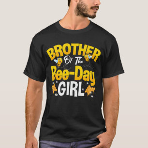 Camiseta Irmão Da Bee Day Girl Aniversário