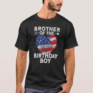 Camiseta Irmão Da Celebração Do Amor Da Família Birthday Bo