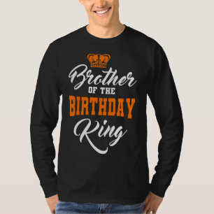 Camiseta Irmão Da Coroa Do Partido Rei Aniversário Cele