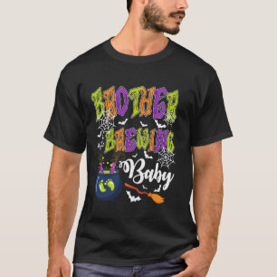 Camiseta Irmão da Criação da Família Spooky Halloween Ba