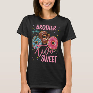 Camiseta Irmão Da Doce Festa de aniversário De Duas segundo