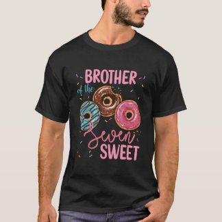 Camiseta Irmão Da Doce Parte De Aniversário Da Rosquinha Se