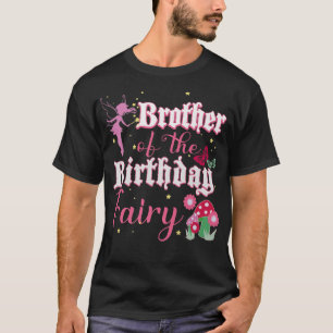 Camiseta Irmão Da Fada De Aniversário Princesa Mushroom Bu