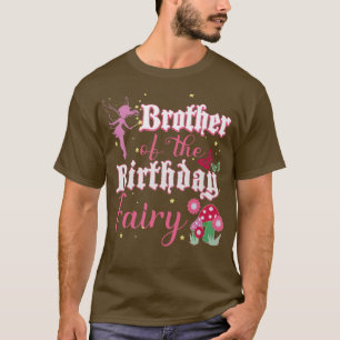 Camiseta Irmão Da Fada De Aniversário Princesa Mushroom Bu