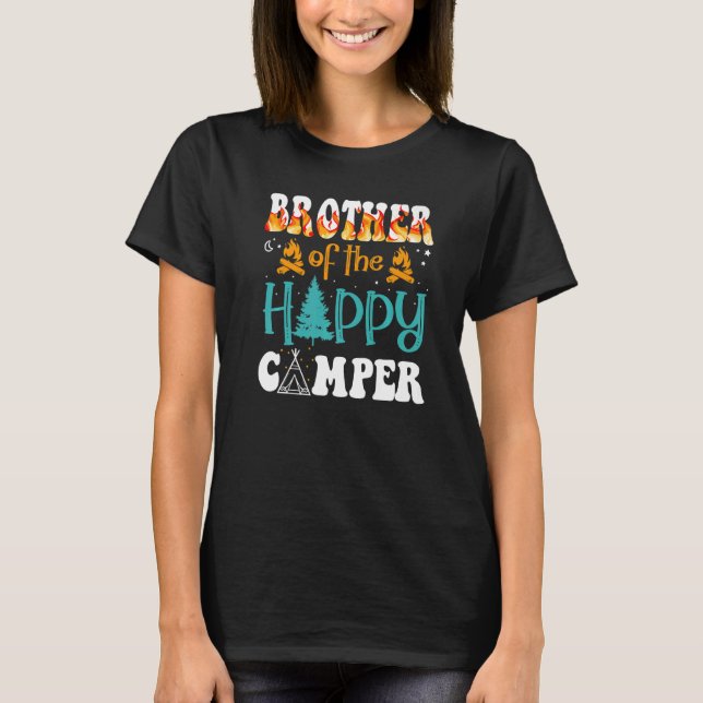 Camiseta Irmão Da Feliz Família Camp Camping Trip Vac (Frente)