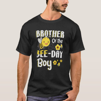 Camiseta Irmão Da Festa de aniversário De Bee Day Boy