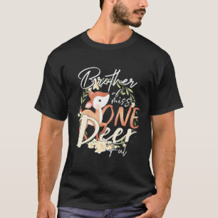 Camiseta Irmão Da Festa De primeiro aniversario De Menina