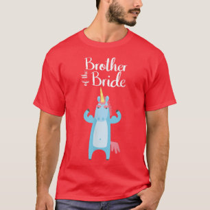 Camiseta Irmão Da Noiva Solteiro Unicórn