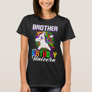 Camiseta Irmão da princesa de aniversário Unicorn Dabbing B