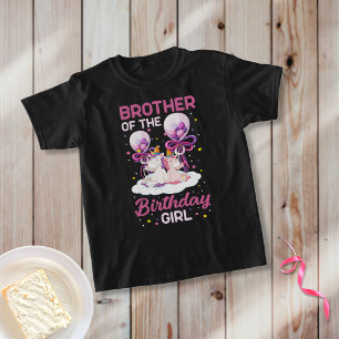 Camiseta Irmão da Princesa Princesa Unicórnio