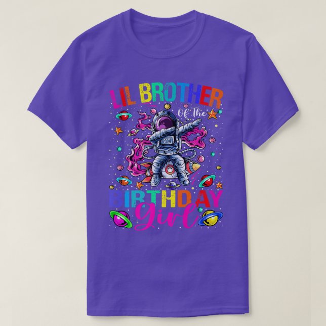 Camiseta Irmão Da Rapariga De Astronauta Spa (Frente do Design)
