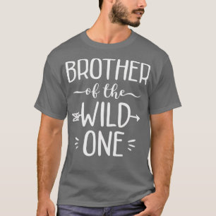 Camiseta Irmão Da Selvagem Um primeiro aniversario Engraçad
