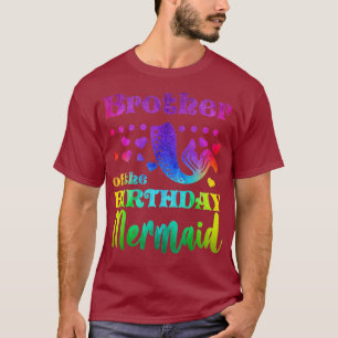 Camiseta Irmão Da Sereia De Aniversário Coragem Engraçada