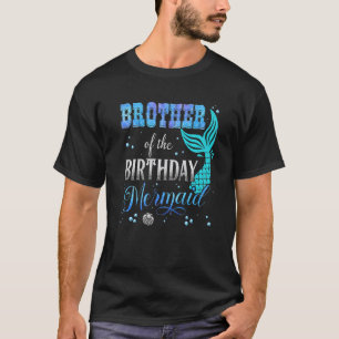 Camiseta Irmão Da Sereia De Aniversário Matou O Partido