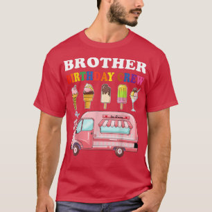 Camiseta Irmão Da Tripulação De Aniversário, Sorvete