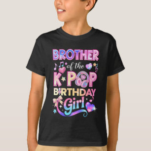 Camiseta Irmão das Garotas de Aniversário K-Pop Música Core