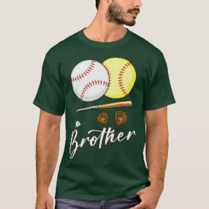 Camiseta Irmão De Ballers Baseball E Jogador De Softball