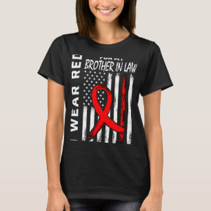 Camiseta Irmão De Fita Vermelha Na Sensibilização Para A Do