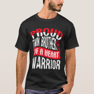 Camiseta Irmão De Um Guerreiro Cardíaco Defeito De Doença C
