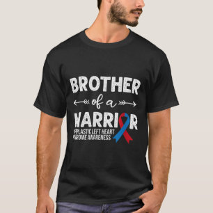 Camiseta Irmão De Um Guerreiro, Lâmpada Vermelha; Fita Azul