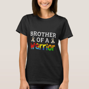 Camiseta Irmão De Uma Família Guerreira Apoiando Autismo Aw