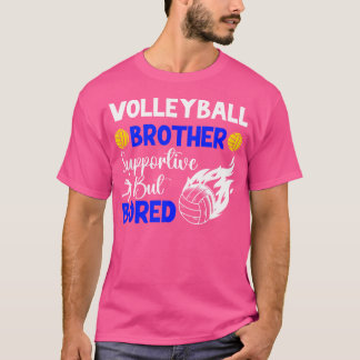 Camiseta Irmão De Voleibol Bordado Irmão De Voleibol P
