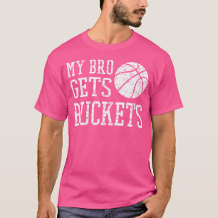 Camiseta Irmão Divertido Irmã Irmã Basquete