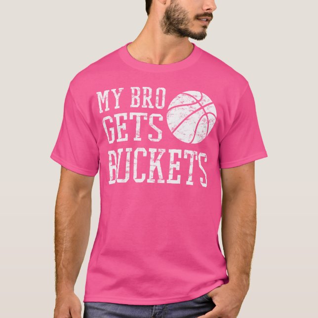 Camiseta Irmão Divertido Irmã Irmã Basquete (Frente)