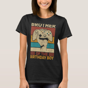 Camiseta Irmão Do Aniversário Gaming Roupa Video G