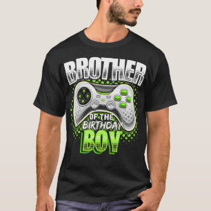 Camiseta Irmão do Aniversário Jogo de Vídeo Corresponden