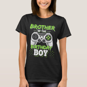Camiseta Irmão Do Aniversário Jogo De Vídeo Correspondente