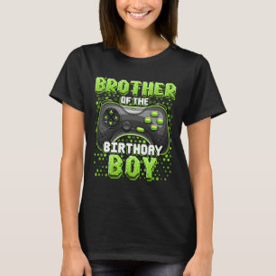 Camiseta Irmão Do Aniversário Jogo De Vídeo Correspondente 