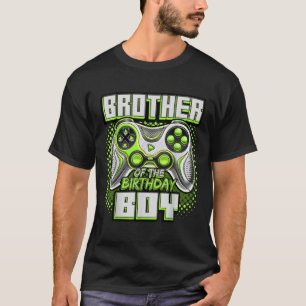 Camiseta Irmão do Aniversário Jogo de Vídeo Correspondente