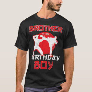 Camiseta Irmão Do Aniversário Karate Taekwondo Boy Marti
