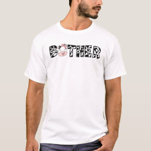 Camiseta Irmão Do Aniversário Para Fazenda De Vaca Menina P