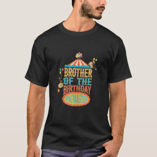Camiseta Irmão Do Aniversário Ringmaster Kids Circus Par