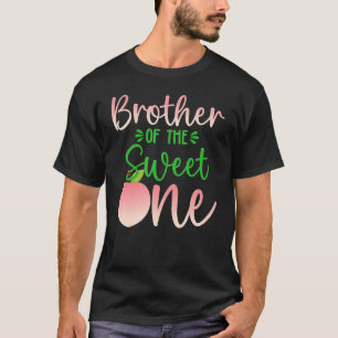 Camiseta Irmão Do Aniversário Um Pêssego 1rua Fruta De Verã