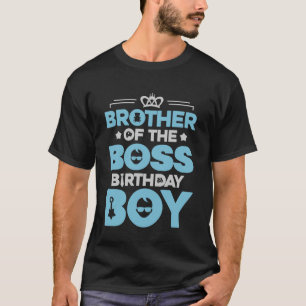 Camiseta Irmão do Chefe Roupa de Festa de Aniversário Como