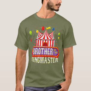 Camiseta Irmão Do Circo Birthday Ringmaster Kids