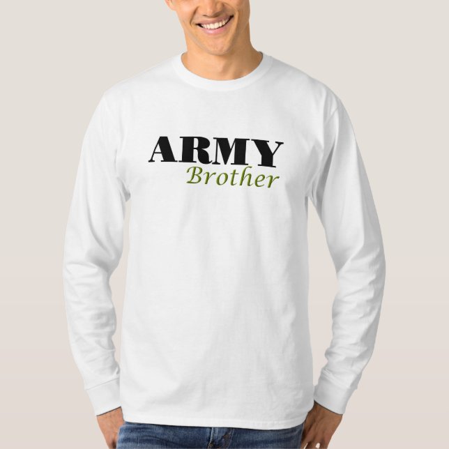 Camiseta Irmão do exército (cursive) (Frente)