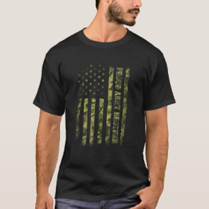 Camiseta Irmão do Exército Orgulhoso Camufla de Bandeira Am