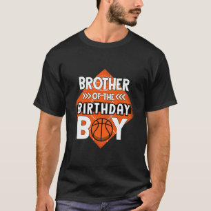 Camiseta Irmão Do Garoto De Aniversário Irmão Bysketbyll Bi