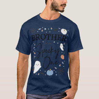 Camiseta Irmão do Garoto do Primeiro Aniversário da Spooky 