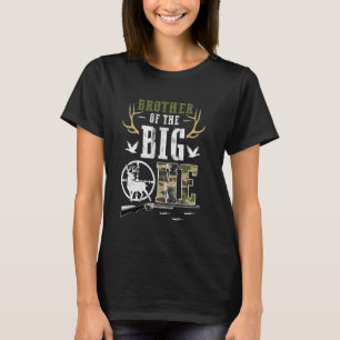 Camiseta Irmão do Grande Um 1º Aniversário Menino Caçador d