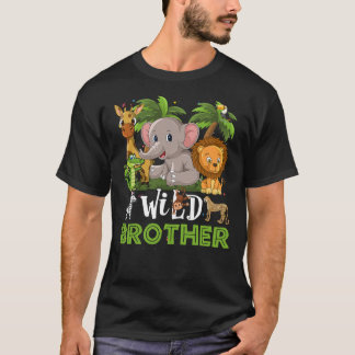 Camiseta Irmão Do Jardim Zoológico Selvagem Safari Ani
